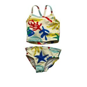 Hanna Andersson Coral Reef Print Two Piece Swimming Suit
